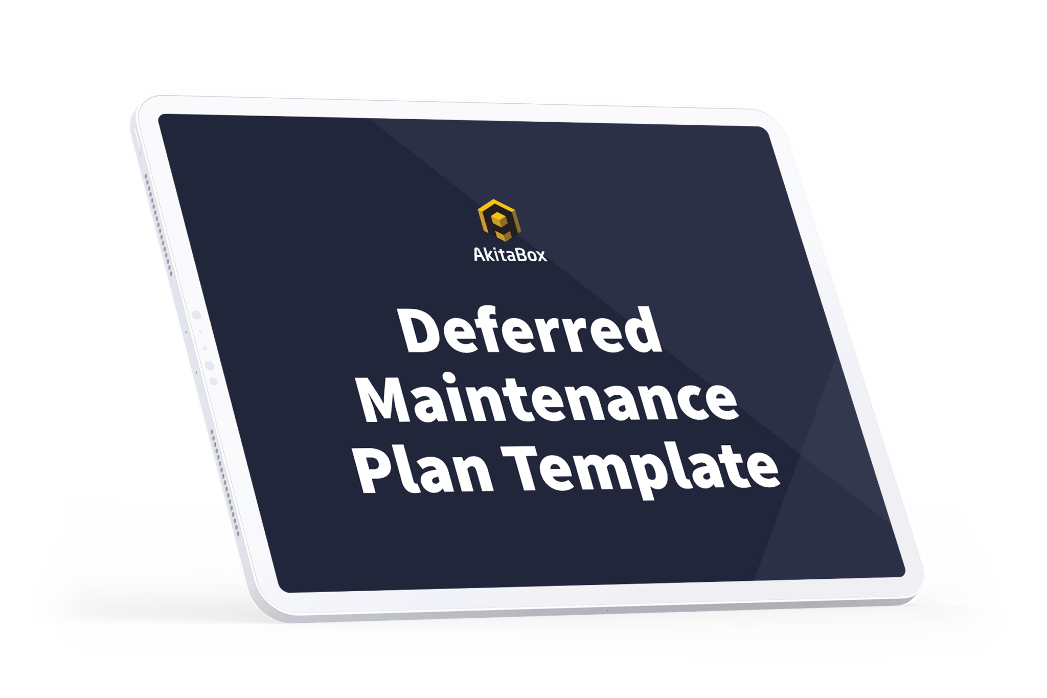 Deferred Maintenance Plan Template Spreadsheet AkitaBox
