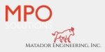 MPO Solutions logo next to Matador Engineering, Inc. logo with a bull icon